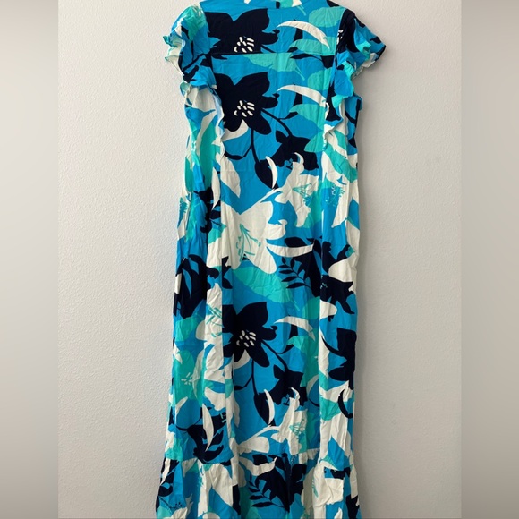Studio Park x Amy Stran Floral Effortless Maxi Dress - Blue (Sz L) a479795 - Picture 2 of 3
